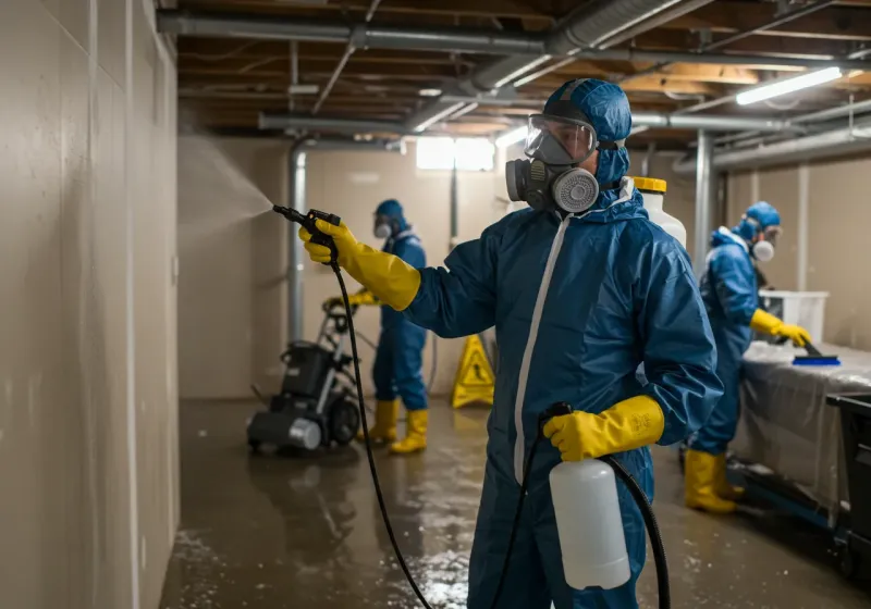 Basement Sanitization and Antimicrobial Treatment process in Nashville, TN